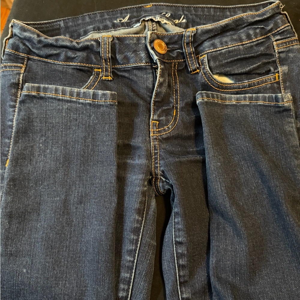American Eagle Outfitters Dark Blue Skinny Jeans